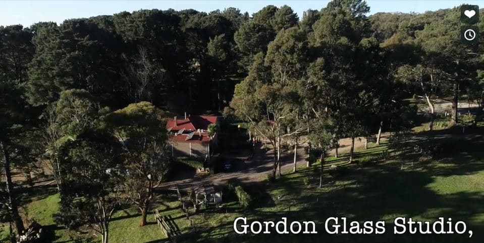 A pic showing the Gordon Glass Studio from a landscape perspective