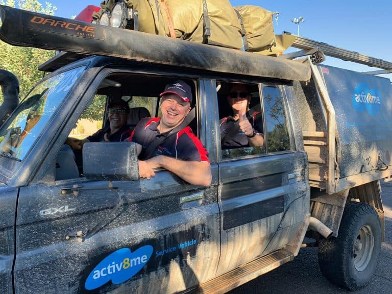 Activ8me on the RFDS outback trek!