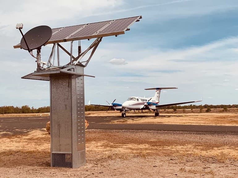 RCT unit installed at RFDS remote airstrip to offer WiFi and communications in black spots