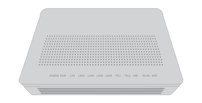 An Opticomm Optical Network Terminal (ONT)