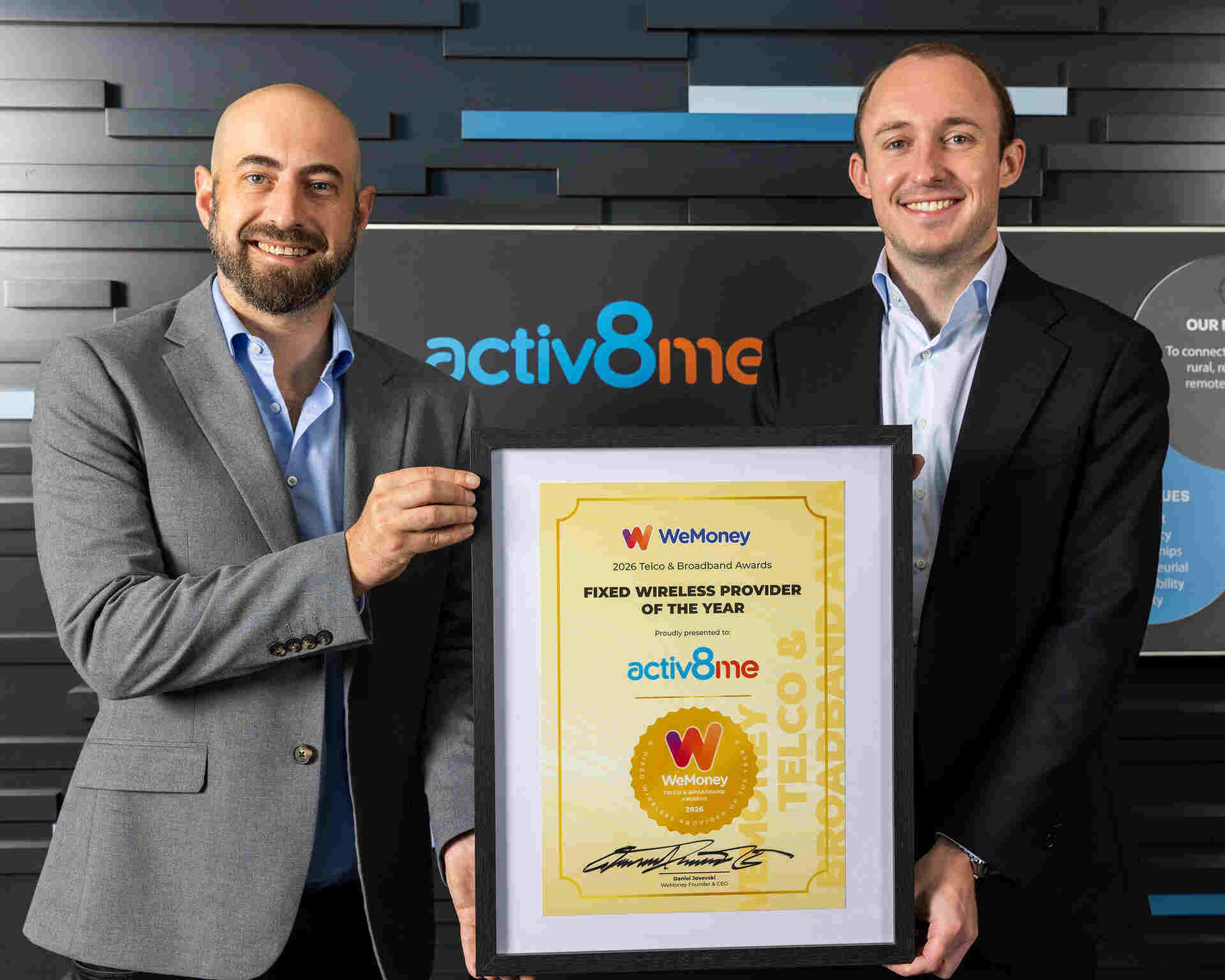 Activ8me Named 2026 WeMoney Fixed Wireless Provider of the Year - Activ8me